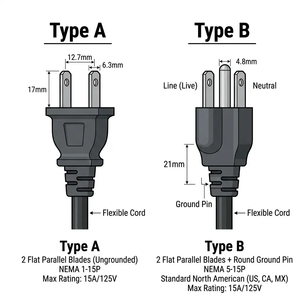 Type A and Type B Plugs