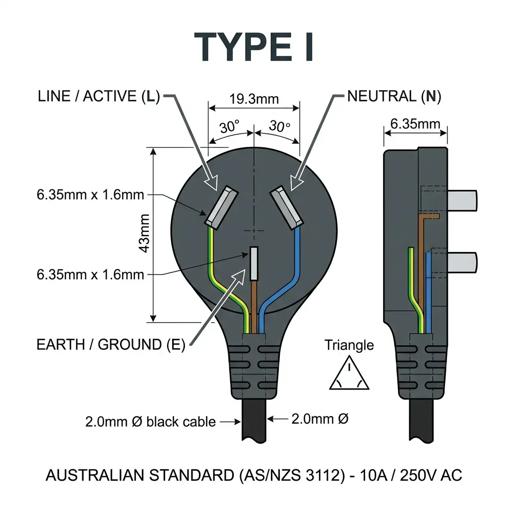 Type I Australian Plug