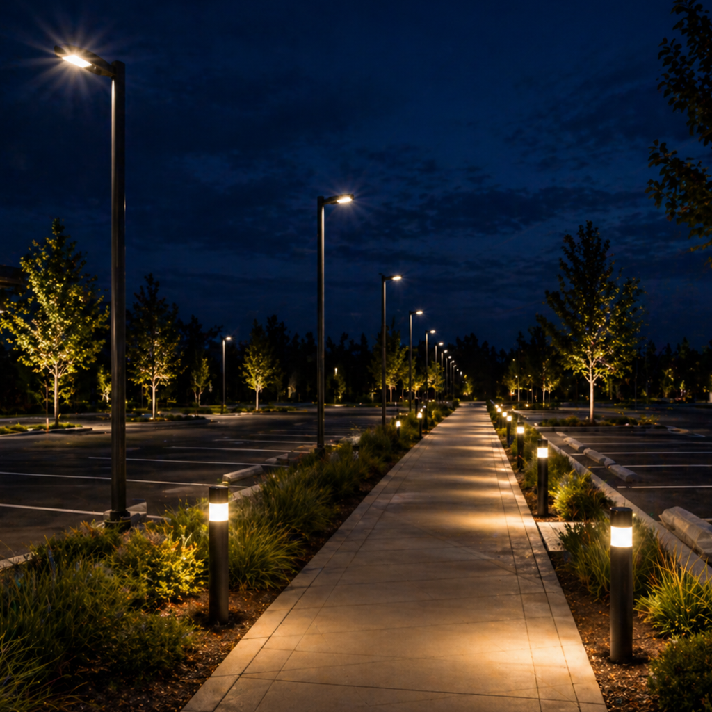 Exterior Site Lighting Design Parking Lot